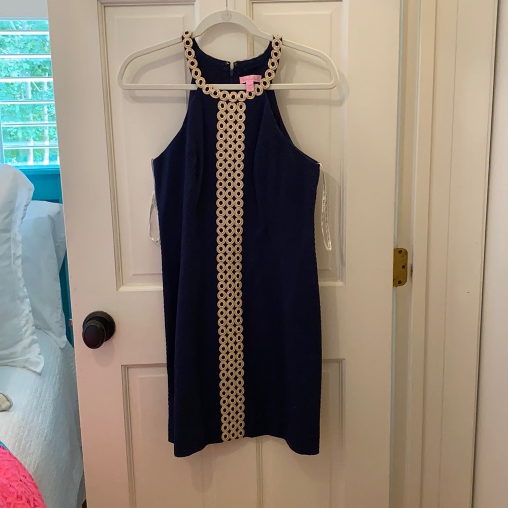 Navy and Gold Lilly Pulitzer Dress